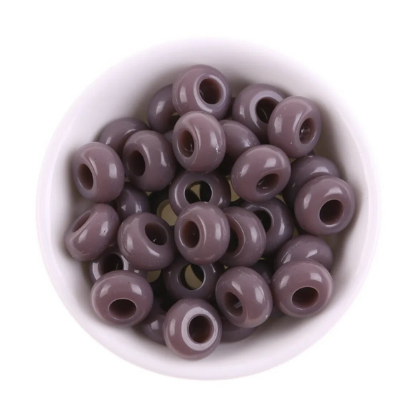 14mm by 8mm Acrylic Autumn Blues Mix Round Spacer Beads