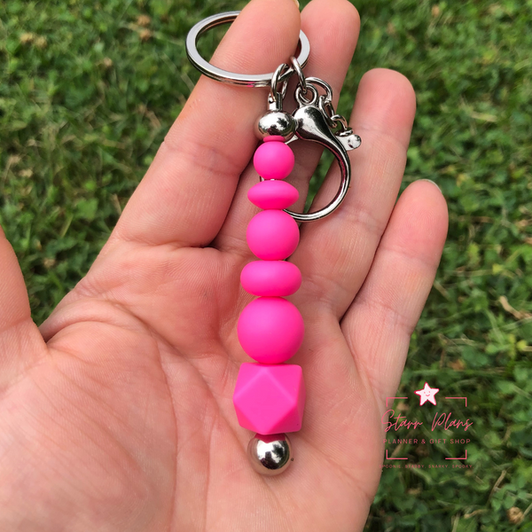 Silicone Solid Color Bead || Bubblegum Pink