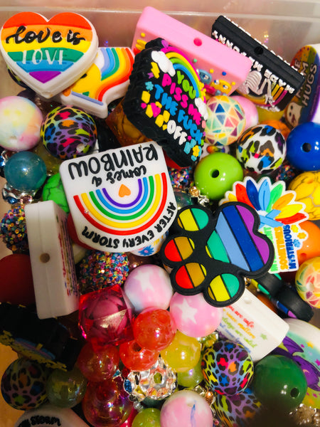 Bead Soup - Rainbow Pride|| 3mm+ Large Hole || Bead Mixes ||