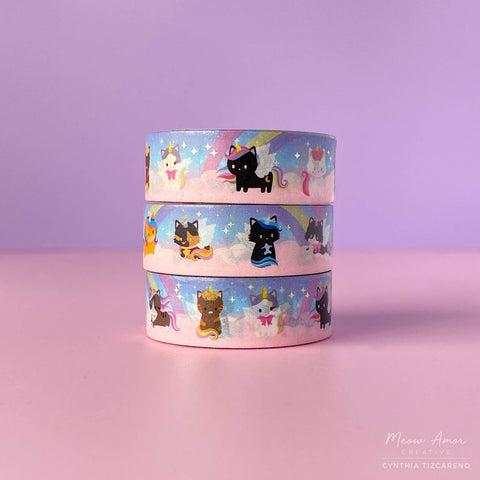 Unicorn Pegasus Cats Holo Foil Washi Tape