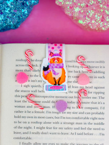 Winter Fox Magnetic Bookmark