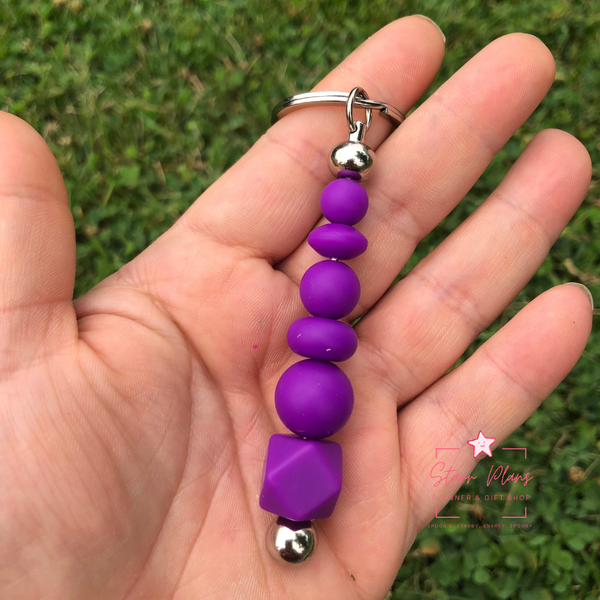 Silicone Solid Color Bead || Deep Purple