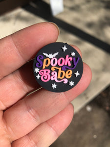 Silicone Focal Beads - Spooky Babe - 12