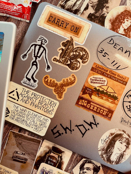 Supernatural John's Journal & Iconic Art Decals (60-Pack)