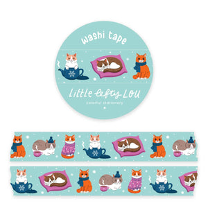 Winter Cats Washi Tape