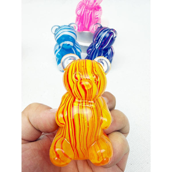 Marbled Gummy Bear Maltose Squishy Toy