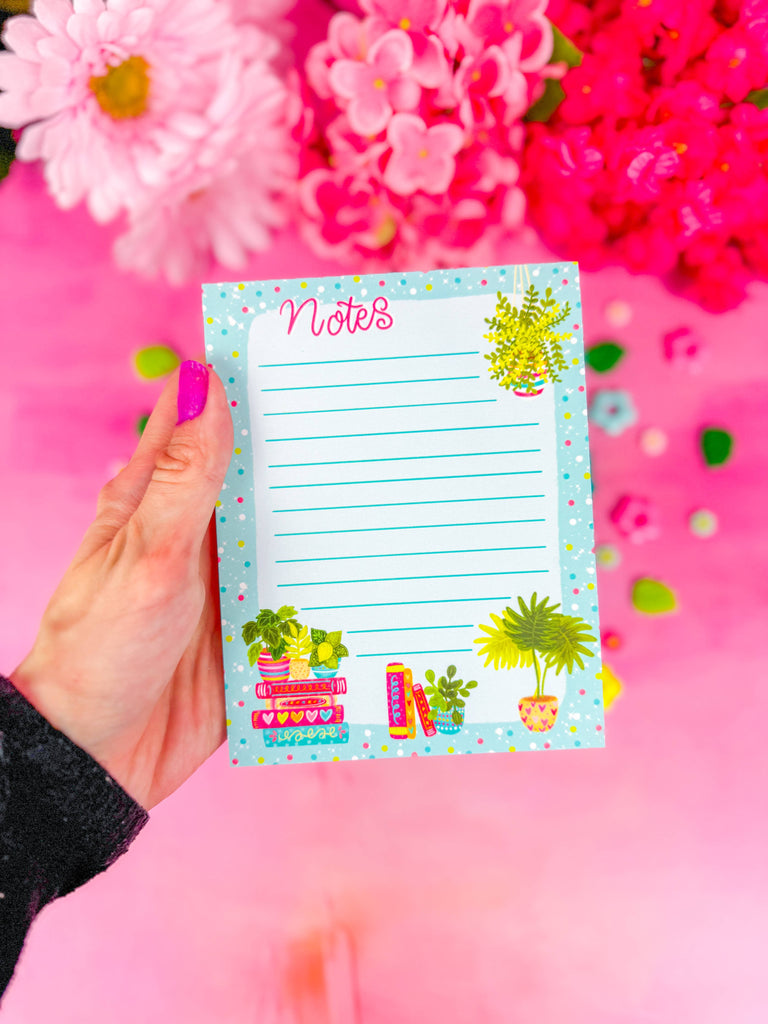 Bookish Plants Notepad 4.25