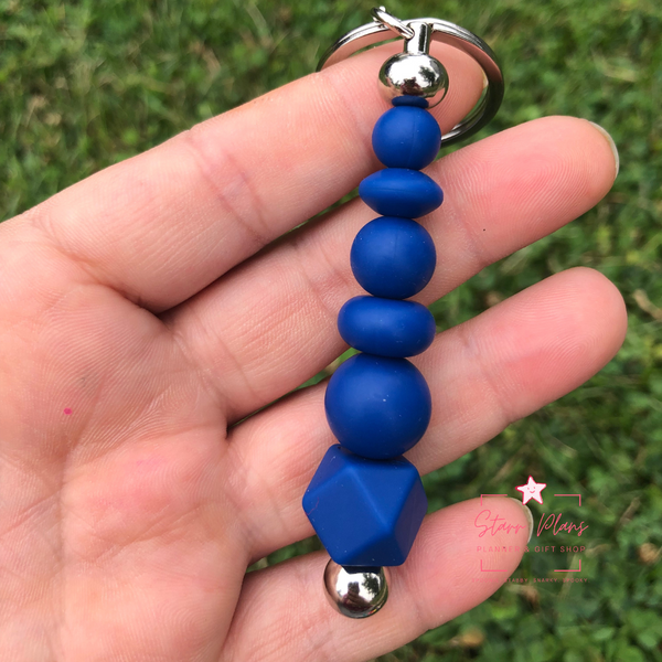 Silicone Solid Color Bead || Deep Blue