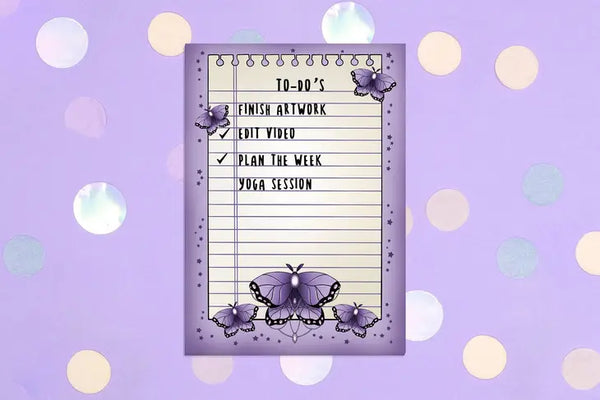 Purple Moth Notepad