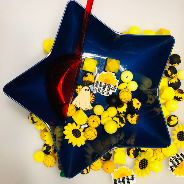 Bead Soup - Sunflower Delight || 3mm+ Large Hole || Bead Mixes ||