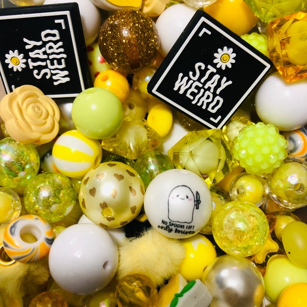 Bead Soup - Sunny Rays || 3mm+ Large Hole || Bead Mixes || Acrylic & More