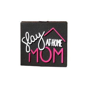 Silicone Focal Beads - Slay at Home Mom - 81A