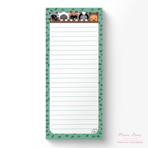 Woodland Cats To Do List Notepad