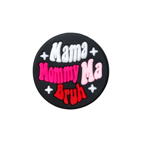 Silicone Focal Beads - Mama Mommy Ma Bruh - 87A