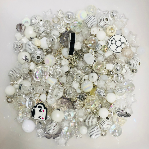 Bead Soup - Silver Ice || 3mm+ Large Hole || Bead Mixes || Acrylic Mix