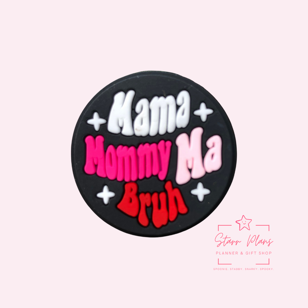 Silicone Focal Beads - Mama Mommy Ma Bruh - 87A