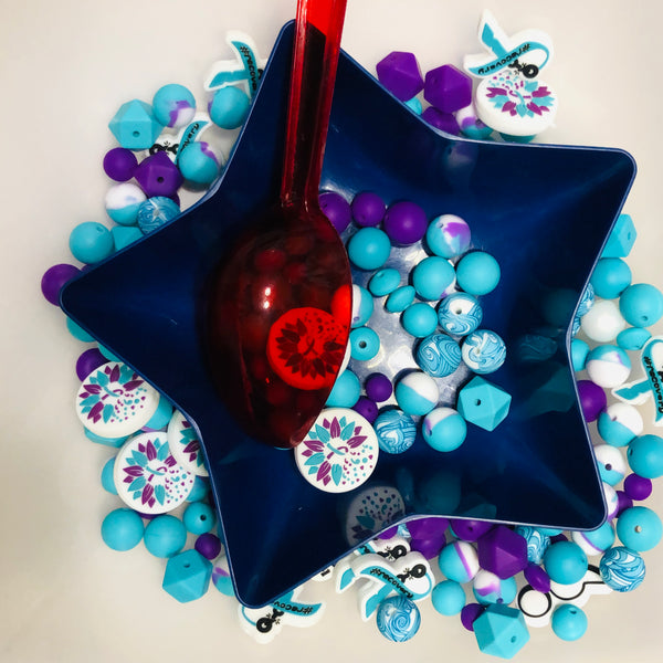 Bead Soup - Suicide Awareness || 3mm+ Large Hole || Bead Mixes || Silicone Only Mix