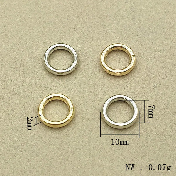 12 mm Silver & Gold Mix Spacer Beads