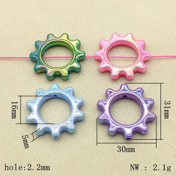 Acrylic Sun Frame for Beads & Fidget Spinner 30x31mm