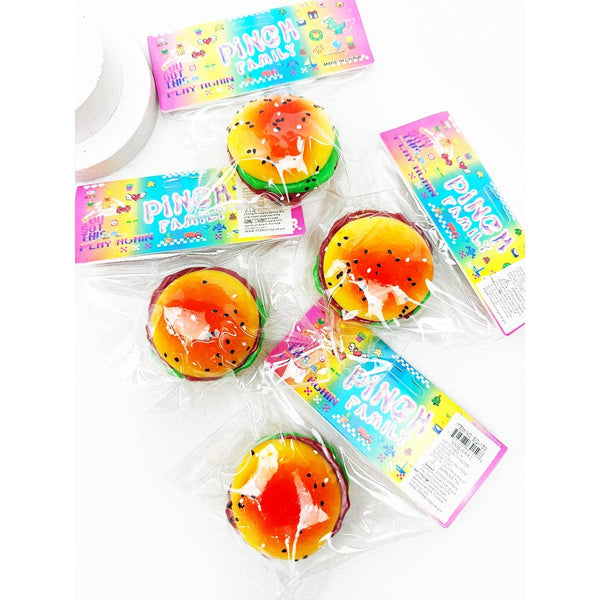 Hamburger Taba Pinch Squishy Toy