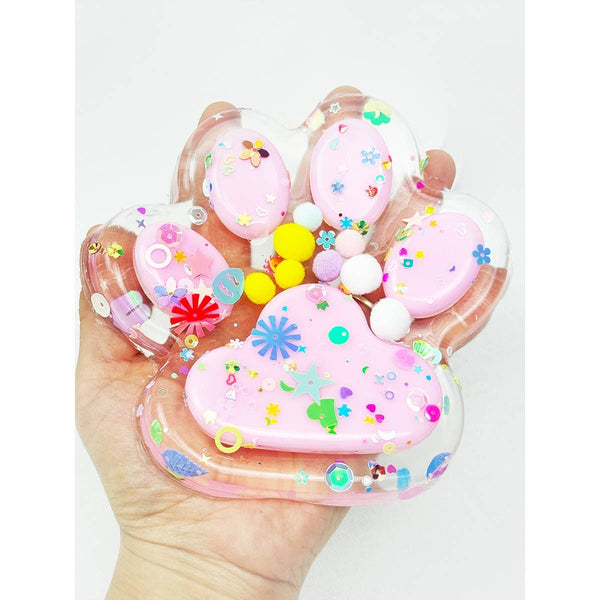 Big Transparent Cat Paw Taba Squishy Toy