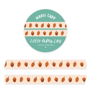 Slim Acorns Washi Tape