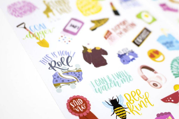 Planner Sticker Pack, Female Empowerment