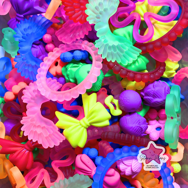 Bead Soup - Neon Rainbow Mix || 3mm+ Large Hole || Bead Mixes