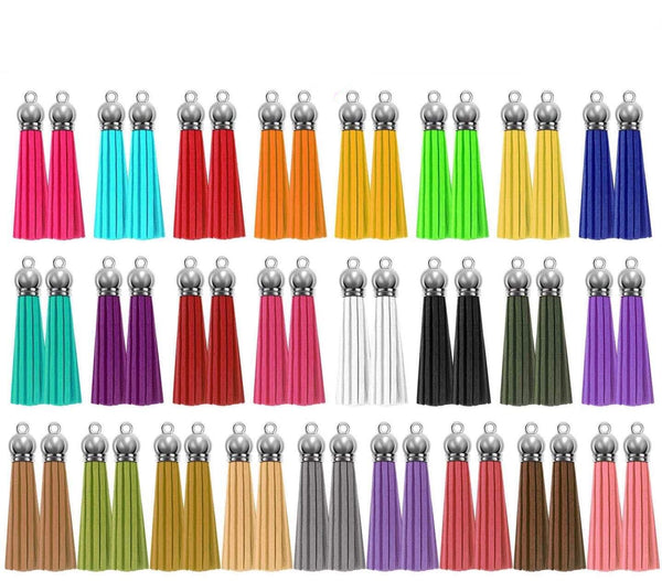 TASSELS in Various Colors - KEYCHAINS & WRISTLETS - Single & Mixed Packs of 10 || DIY || Craft Supplies