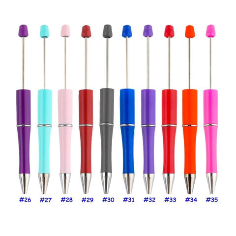 Beadable Plastic Pen Blank - NEW Colors