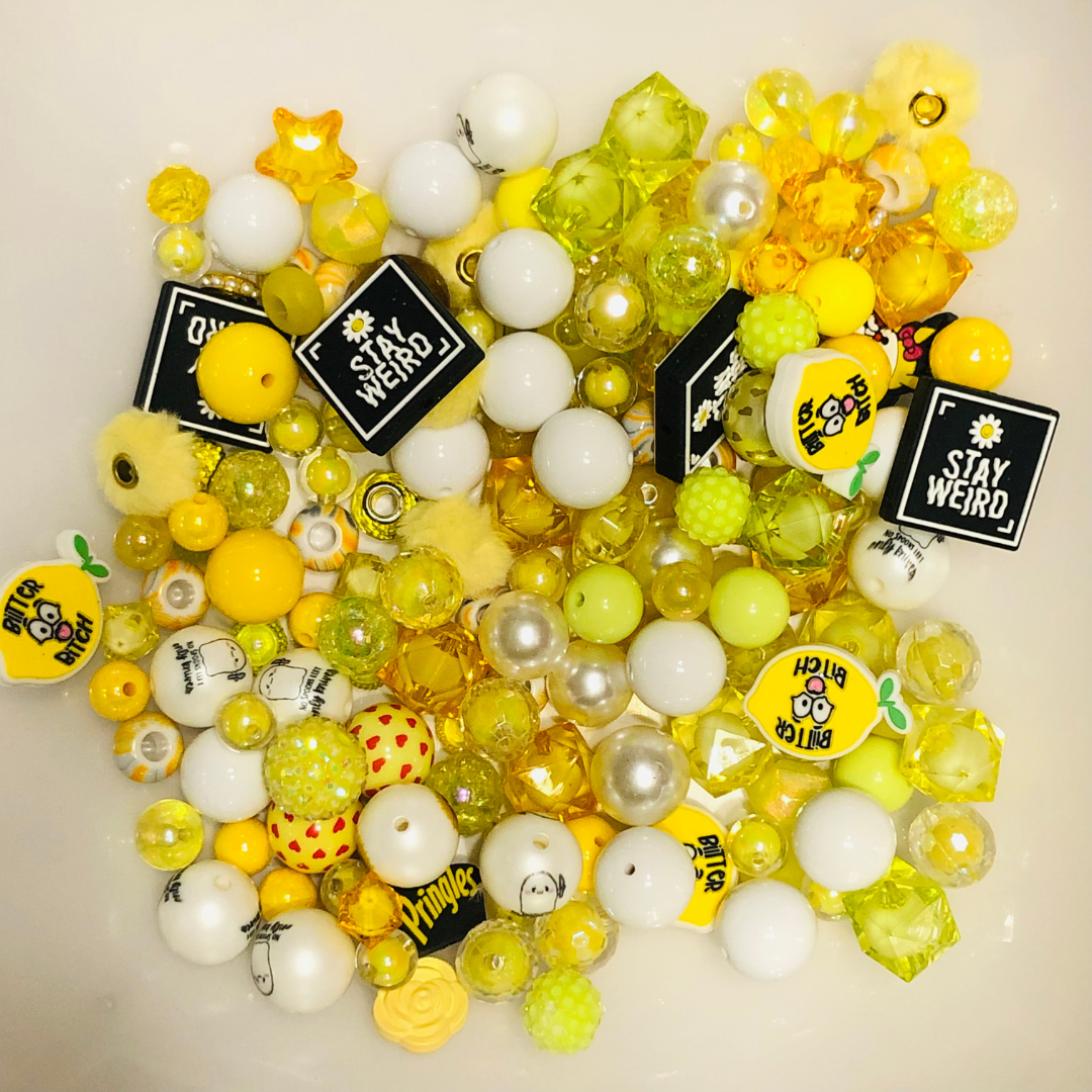 Bead Soup - Sunny Rays || 3mm+ Large Hole || Bead Mixes || Acrylic & More