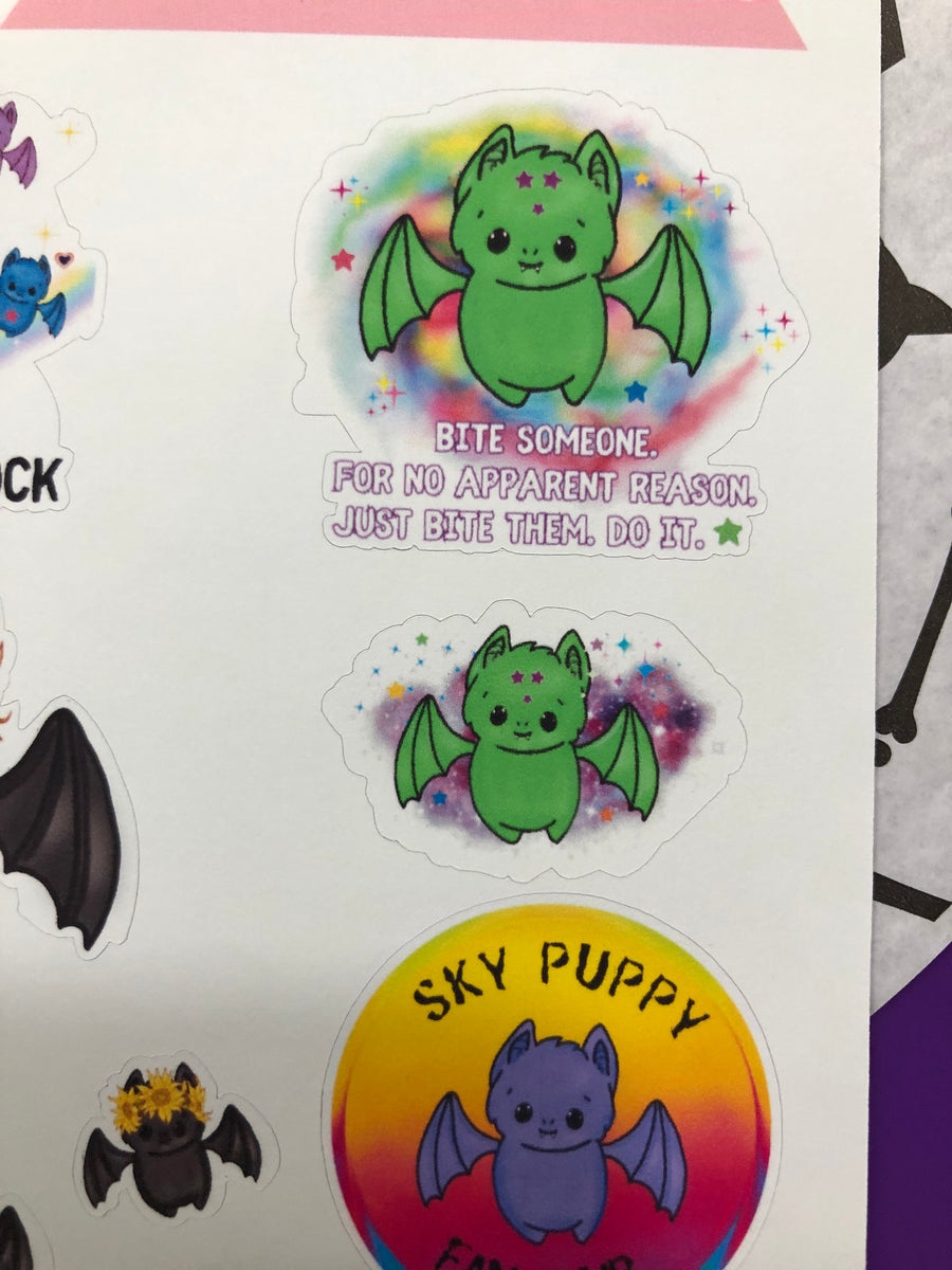 Starr Plans Batty Exclusive Spooky Starrbox Sticker Sheet - Pink