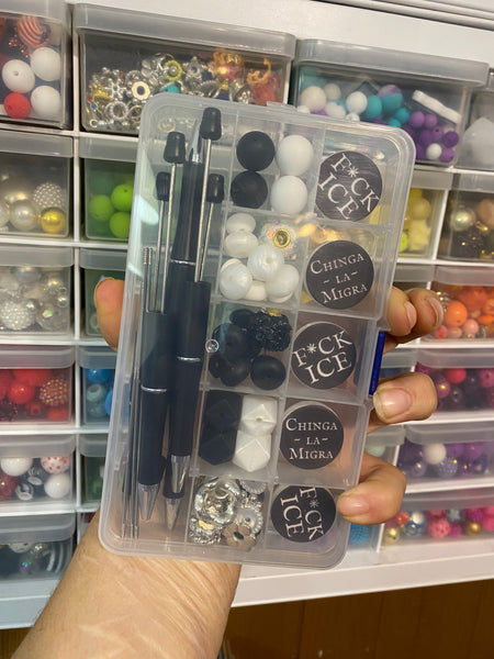 Immigrant Rights Beaded Pen Kit – DIY Craft Set (Makes 5 Pens)