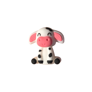 Silicone Focal Beads - 3D Cow - 113