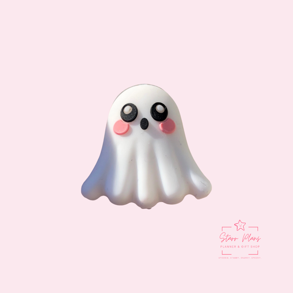 Silicone Focal Beads - 3D Ghost - 112A