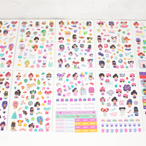 Planner Sticker Pack, 14 Page Hola Mijas Bonitas