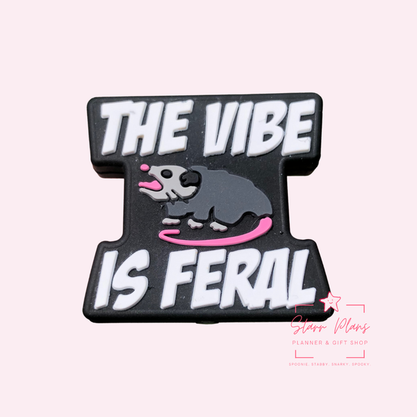 Silicone Focal Beads - The Vibe is Feral Possum  - 76A