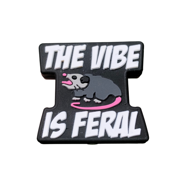 Silicone Focal Beads - The Vibe is Feral Possum  - 76A