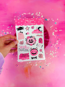 Pink Halloween Planner Stickers PS0018