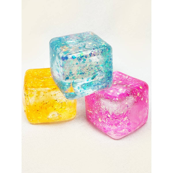 Glitter Maltose Ice Cube Squishy Toy