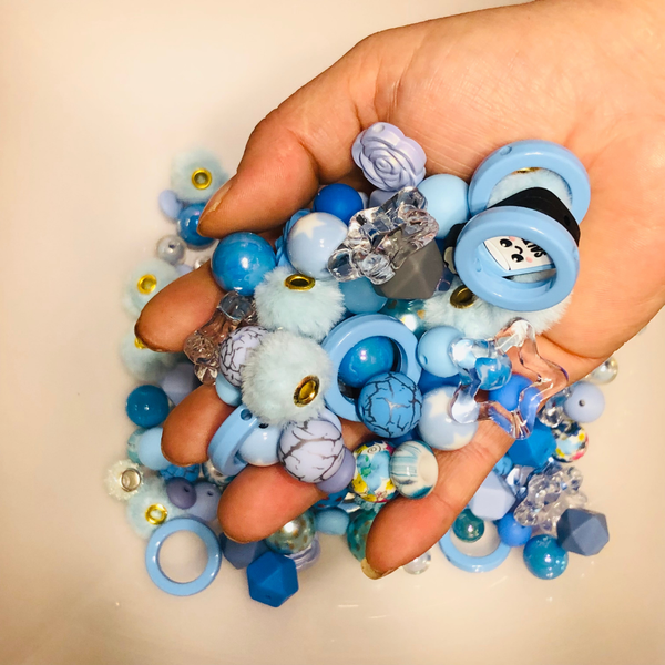 Bead Soup - Cloudy Skies || 3mm+ Large Hole || Bead Mixes ||