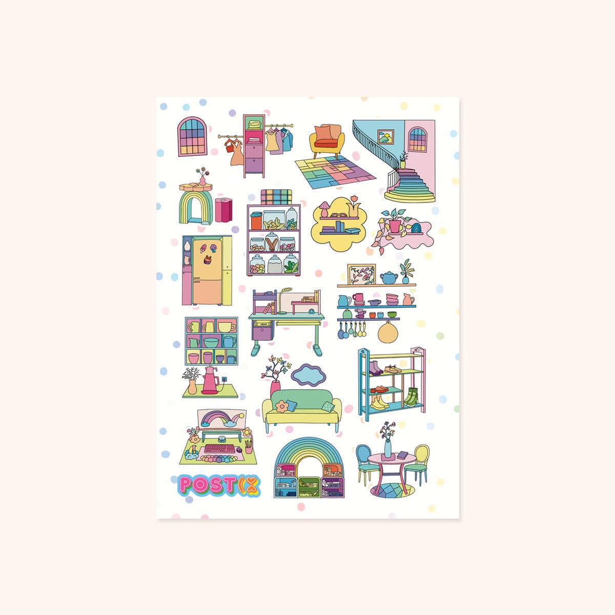 Happy Home Sticker Sheet – Starr Plans