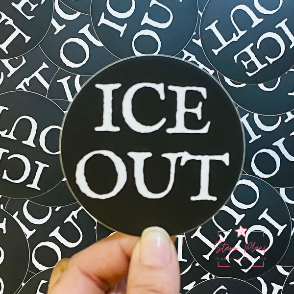 ICE Out Activism Vinyl Sticker