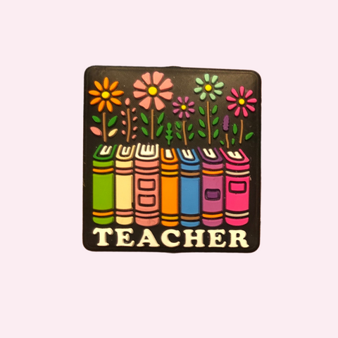 Silicone Focal Beads - Teacher Rainbow Books