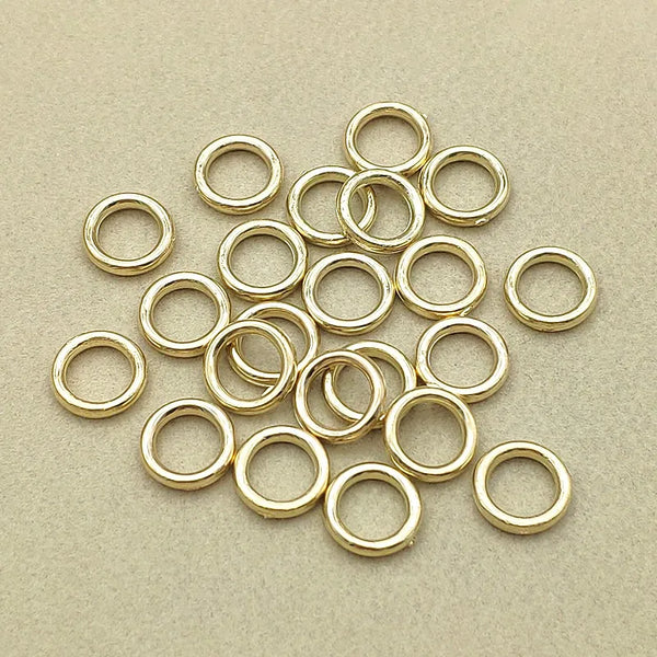 12 mm Silver & Gold Mix Spacer Beads