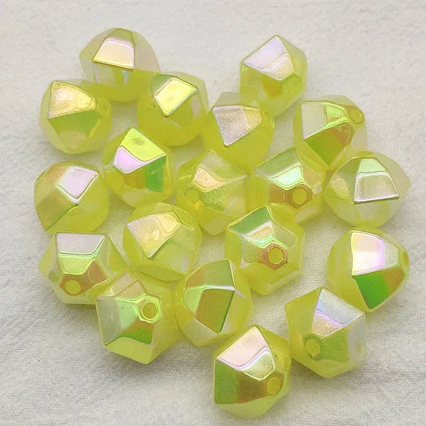 Acrylic Multifaced  Bead 19x6mm