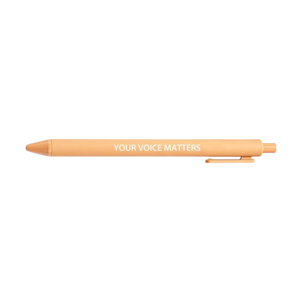 Macaron Pen - Yellow "Your Voice Matters" Inner Child Affirmation