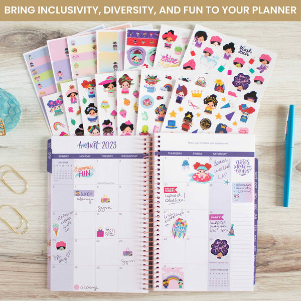 Planner Sticker Pack, 14 Page Hola Mijas Bonitas