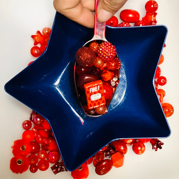 Bead Soup - Ruby Rhapsody || 3mm+ Large Hole || Bead Mixes || Acrylic & More