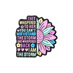 Silicone Focal Beads - I am the Storm Sunflower  - 73A